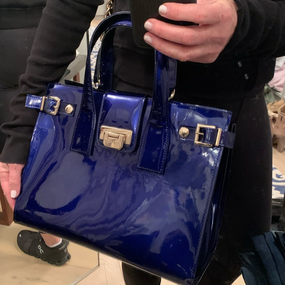 Luciano Padovan Patent Leather Handbag